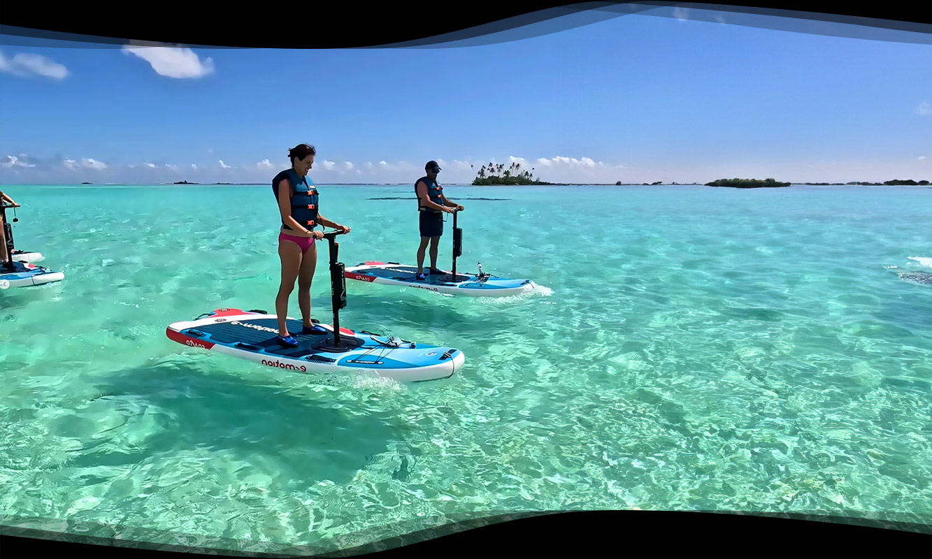 Paddle électrique à Raiatea Paddle électrique à Raiatea